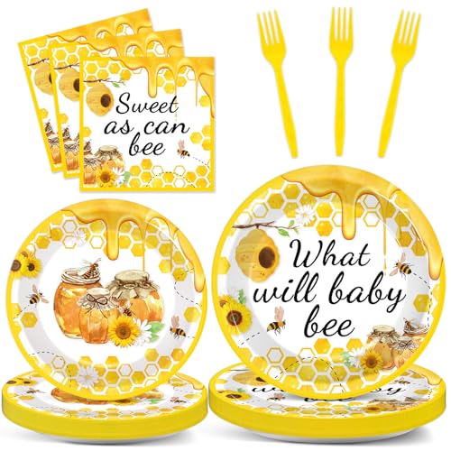 gisgfim 96Pcs Party Supplies Paper Plates Napkins