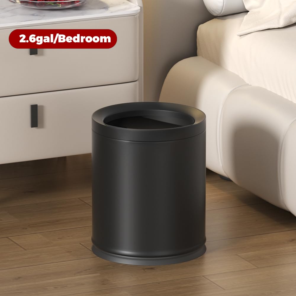 200Lドラム缶remakeBOX２段❕️マッドブラック‼️ Amazon.com: LEASYLIFE 10L/2.6GAL Black Bathroom Garbage Can,Open