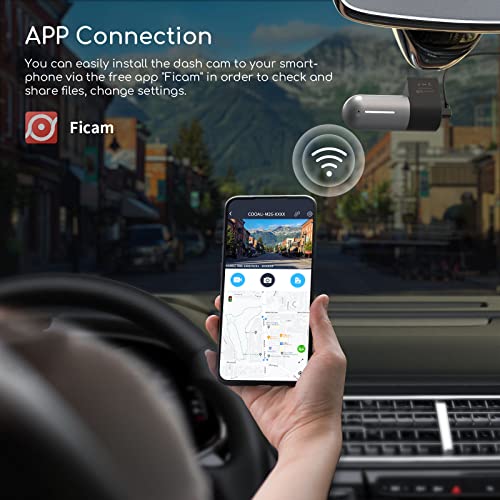 Cooau 1080P Fhd Dash Cam, Smart Dash Camera For Cars, 360 Degree Rotation, Mini Car Camera Recorder With Infrared Night Vision, Supercapacitor, G-Sensor, Wdr, Loop-Recording, Parking Monitor (M26) #TOP2