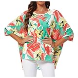 Vhersily 2025 ofertas - 2024 Mujer Bohemia Bikini Blusa para Vacaciones en la Playa Ropa de Verano Mujer, Mint Green, Talla única