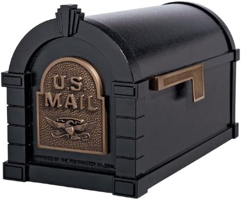 Gaines KS-21A - Eagle Keystone Series Mailboxes - Black/Antique Bronze