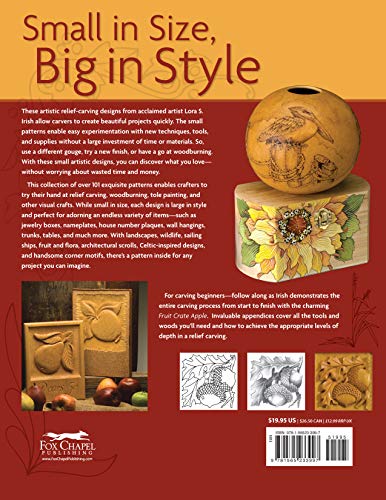 101 Artistic Relief Patterns for Woodcarvers, Woodburners & Crafters (Fox Chapel Publishing) Small Relief-Carving Designs, Easy-to-Follow Instructions & Detailed Photos (Woodcarving Illustrated Books) - Image 2
