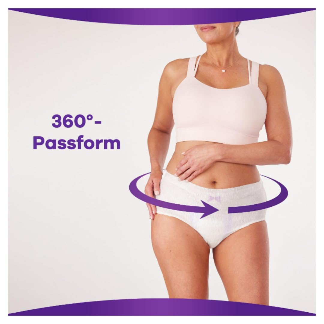 Discreet Damenbinden Pads Inkontinenz-Höschen Plus Gr. M 4 X 9 STÜCK x 3 Packungen