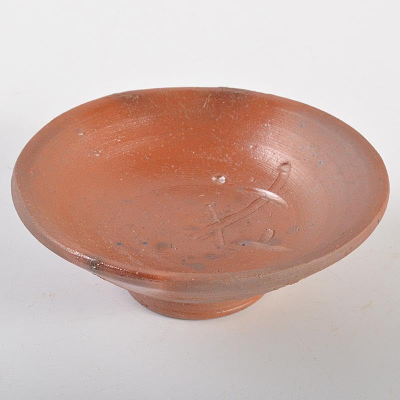 Amazon.co.jp: 備前焼 人間国宝 藤原雄作 戌字刻 盃 共箱 V R7063