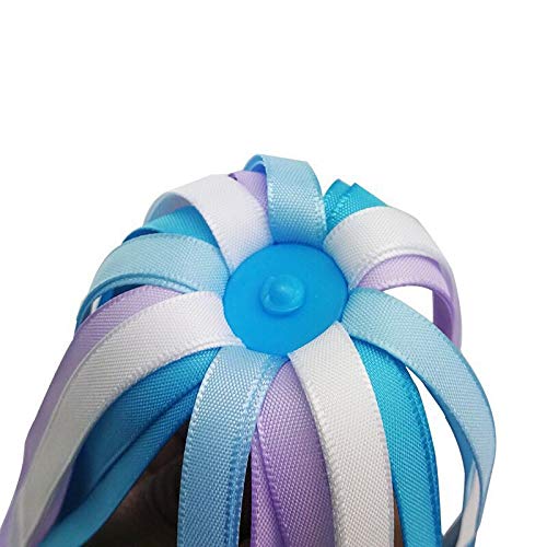 Aishemi Bike Handlebar Streamers Bicycle Scooter Trike Colorful Long 11" Length Satin Ribbon Streamer - Easy Attachment To Cycle's Handlebars (1 Pair) #TOP5