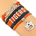 GeauxDat Auburn Tigers Womens Jewelry - Auburn Tigers Love Infinity Bracelet - Auburn Tigers Charm Bracelet