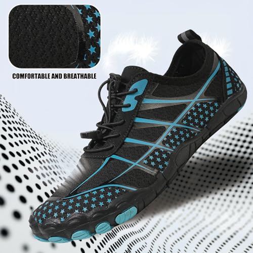 Image of Hike Barefoot Shoes Womens Men,Unisex Barefoot Water Shoes Breathable, Anti-Slip Hiking Footwear for Athletic Wide Toe Shoe Footwear for Hiking, Walking, Running, Yoga, and Water Sports