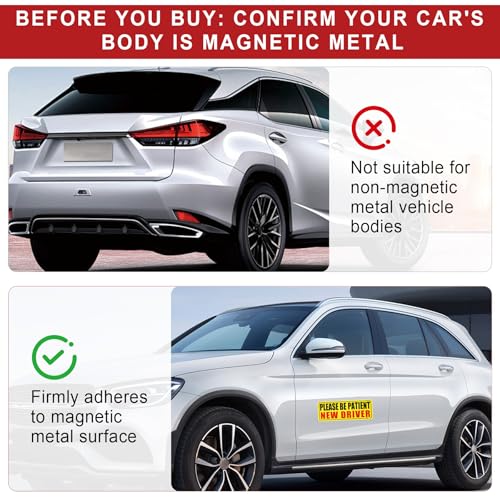 image for JUSTTOP New Driver Magnet for Car, Please Be Patient Student Driver, 3