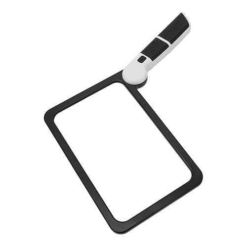 Lupa de mano con aumento 5X luz LED plegable 5X Lupa de lectura de mano Lupa de mano con luz Lupa de mano para leer y escribir
