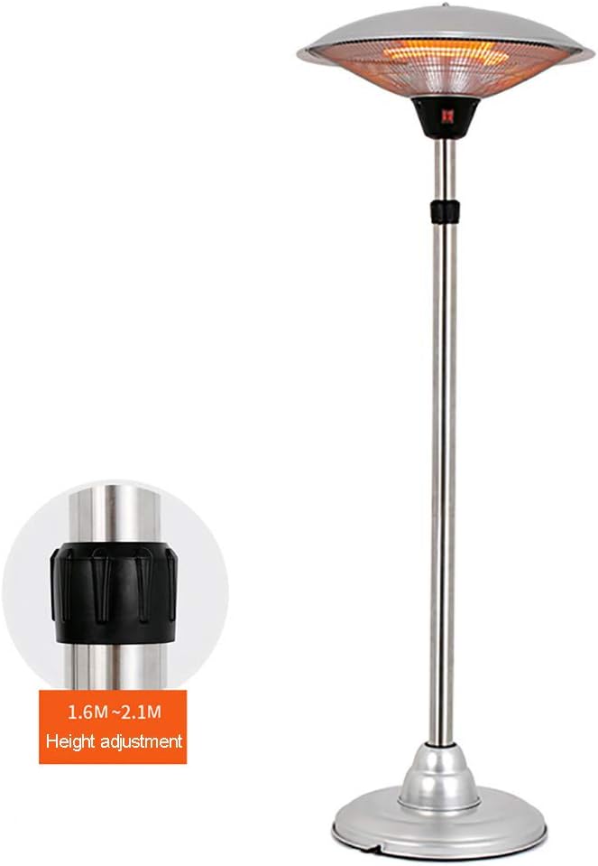 Riscaldatore per patio con riscaldamento regolabile