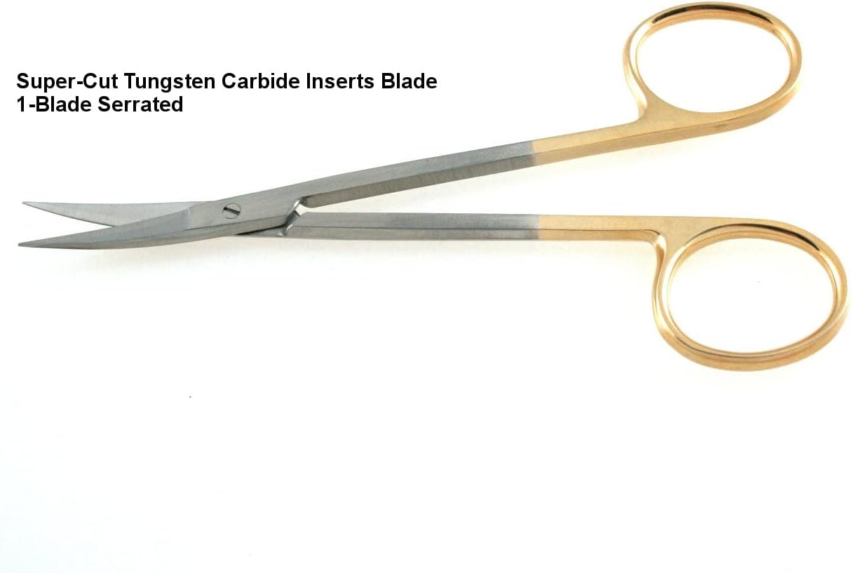 Super-Cut TC Iris Scissors 4.5" Curved Sharp Sharp Points SurgicalExcel