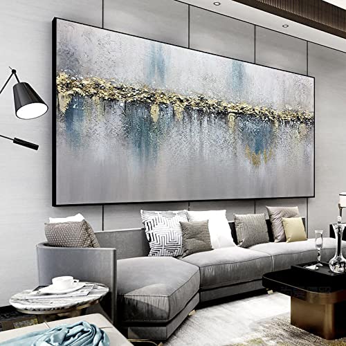 Peinture art sur toile contemporaine LSYALUCK pour une chambre zen et élégante