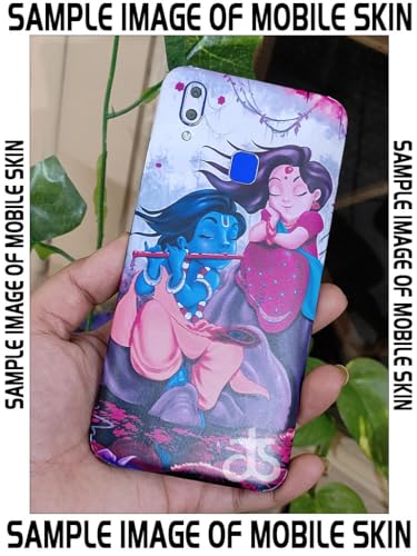 Image of AtOdds - Full Body Back Screen Guard Protector Film - Lamination Wrap Skin Sticker Compatible with REDMI 12 (5G) | Scratchproof Matte Finish (Design - Radha Krishan)
