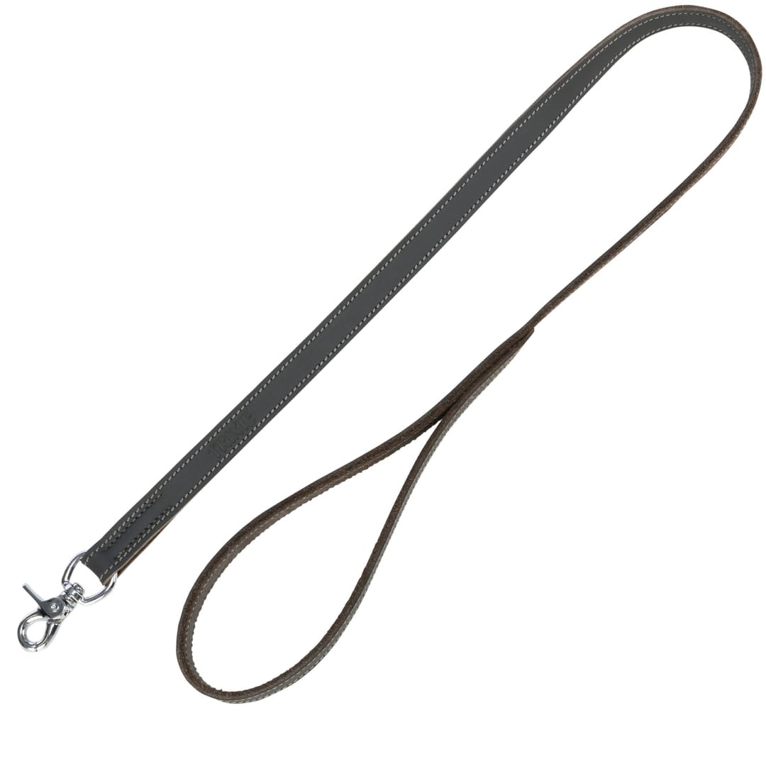 Rustic fatleather lead, XS-S: 1.20 m/12 mm, grey, grau