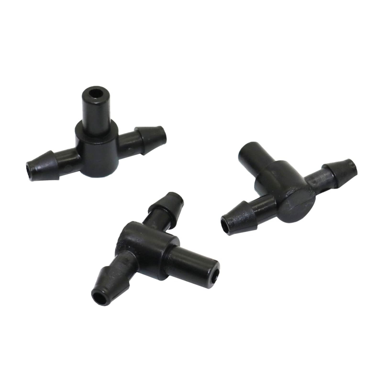 Adaptateur de tuyau de plomberie de jardin Barb Garden Eau Connector Tee Tee, utilisé pour connecter 4 / 7mm Tuyau de 4 / 7mm Toile de buse de buse Système de tuyauterie 500 pièces