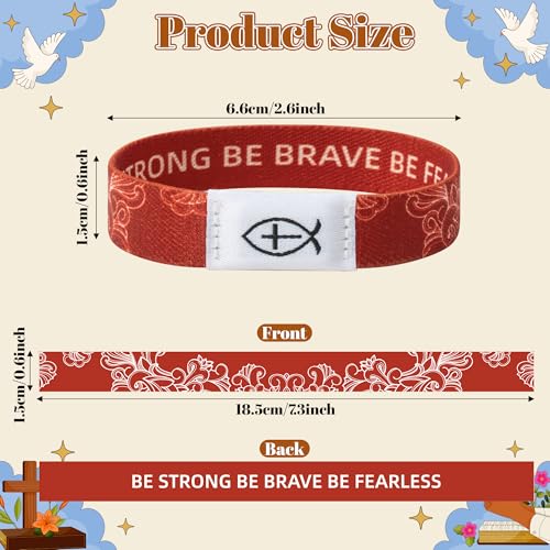 NFC Bible Verse Bracelets Christian Gift with Card - 24Set Religious Daily Bible Verse Bracelet Greeting Card Gift Bags Inspirational Friendship Jewelry Accessory Adult Birthday Party Favors2