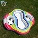 Inflatable Twin Baby Pool Float Infant Double Seat Floaty 2 Kids Swimming Rings