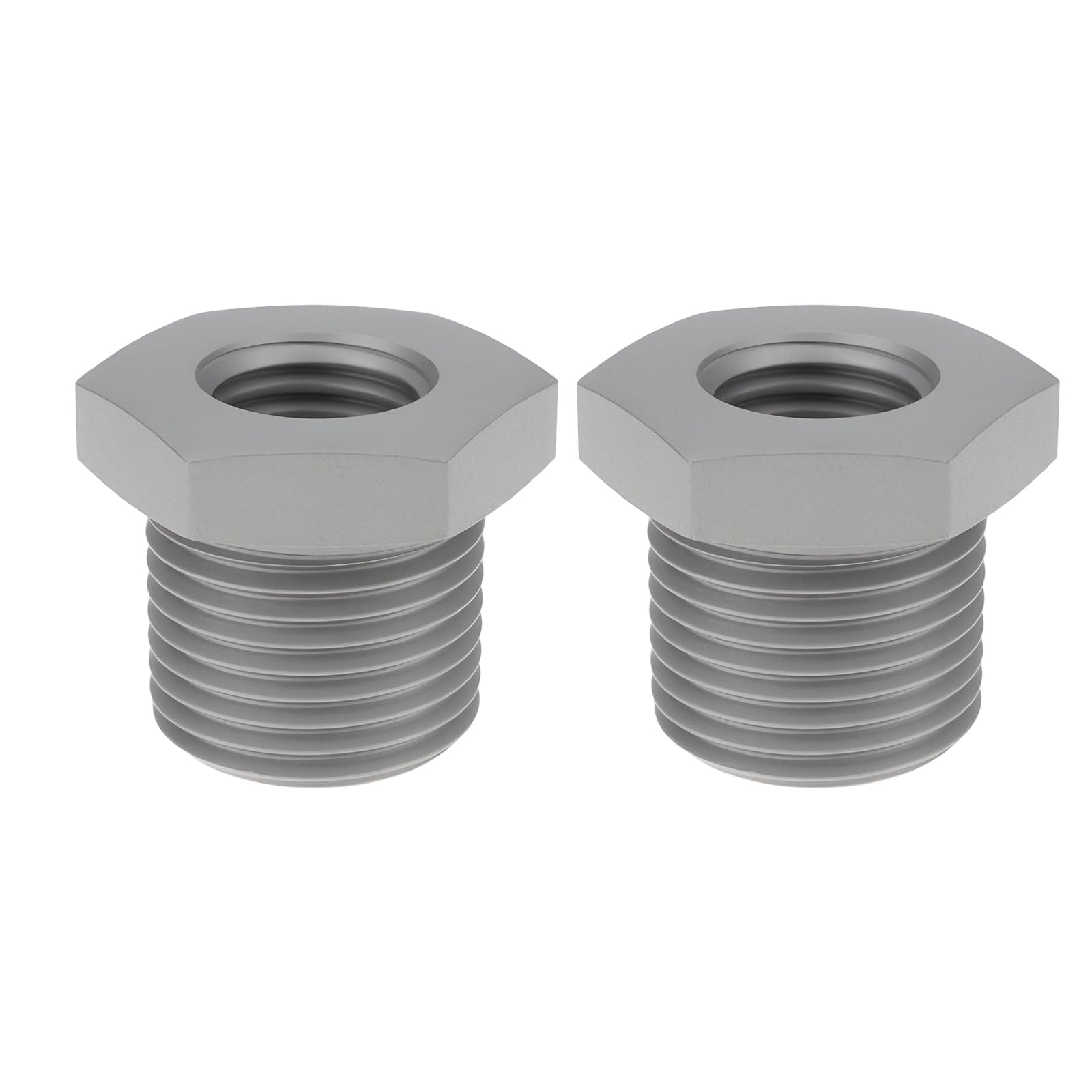 ECSiNG 2pcs M18x1.5 Male to M12x1.5 Female Reducing Thread Adapter for Pipes