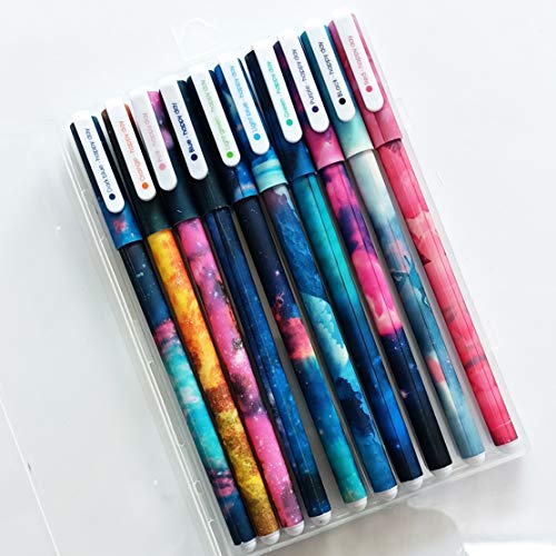 Sencoo 10 Pack Cute Pens For Women Colorful Gel Ink Pens Multi Colored Pens For Bullet Journal Writing Roller Ball Fine Point Pens For Kids Girls Children Students Gifts School Prize #TOP4