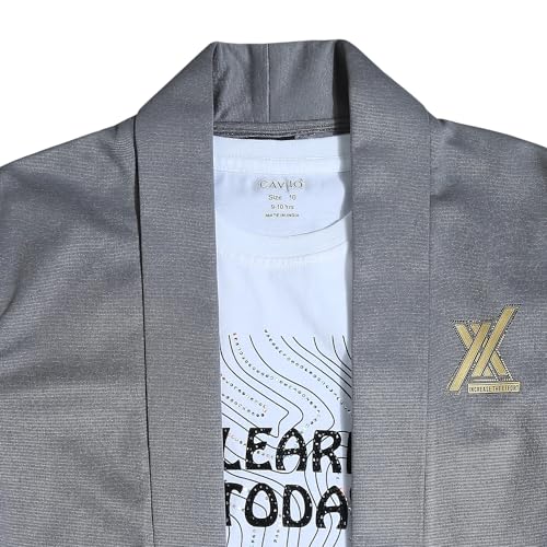 Image of CAVIO Boys Solid Open-Front Shrug with T-Shirt