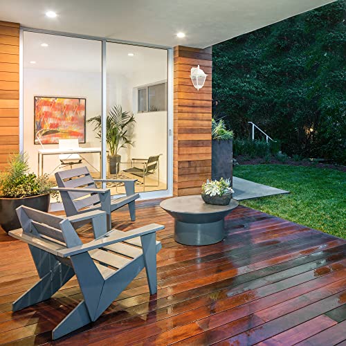Image of Design House Edwardo Outdoor Integrated LED Colonial Wall Light with Clear Glass, White - Design House, 587956