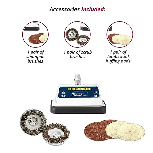 Image of Koblenz Shampooer and Polisher, Floor Shampooer and Polisher, Hard Floor Cleaner, Heavy-duty Carpet Cleaning Machine with Scrubbing Brushes and Polishing Pads, 3 Speeds, Blue /Gray (P-620BA)
