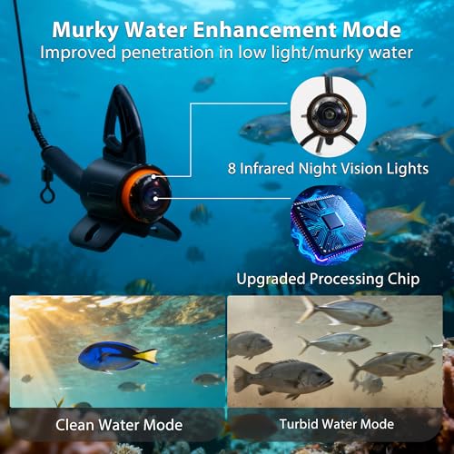 Image of Underwater Camera 1080P HD Waterproof Fish Finder for Lake /Sea