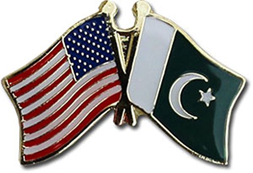 AES Wholesale Pack of 3 USA American & Pakistan Country Flag Bike Hat Cap lapel Pin