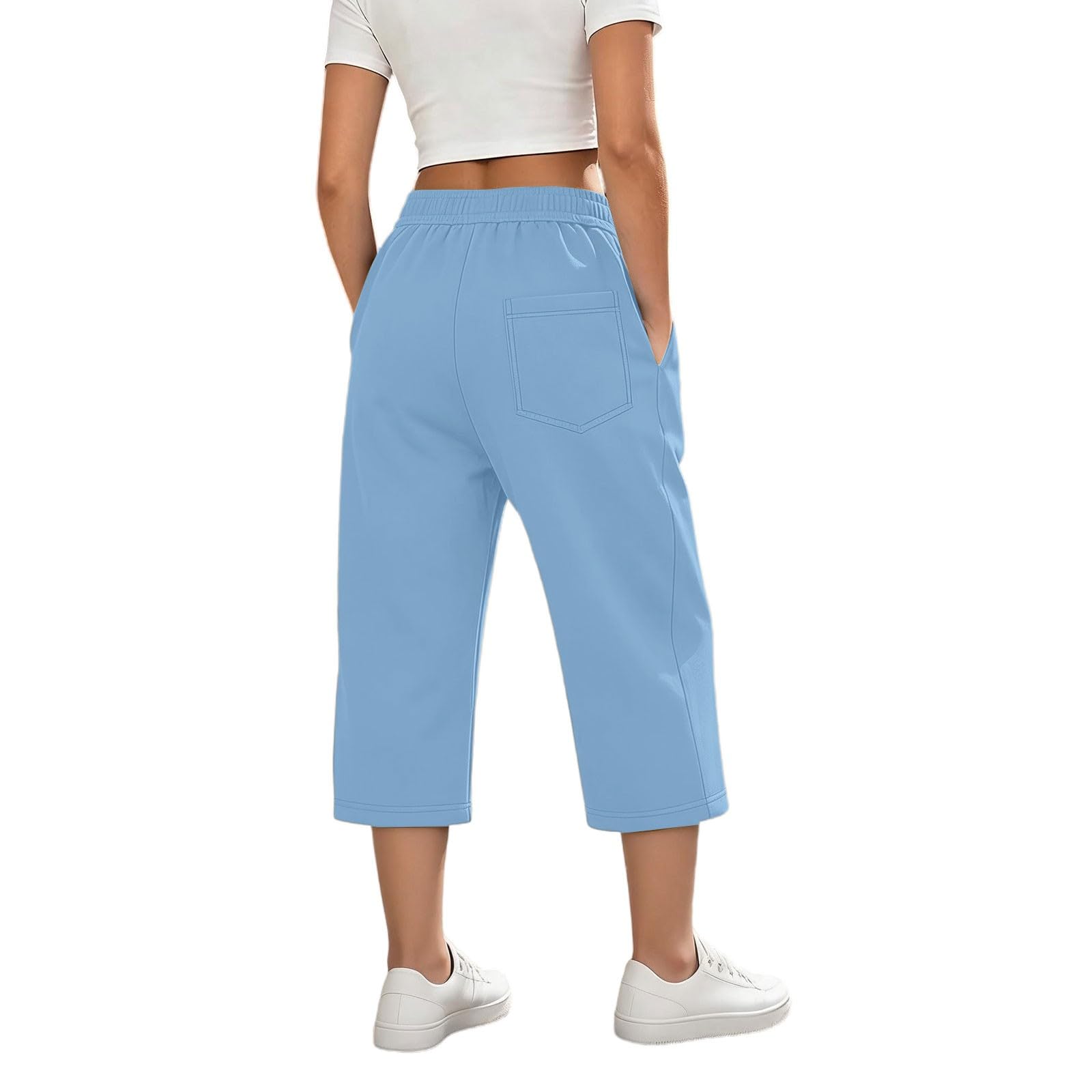 Kurze Hose Damen Sport Shorts Damen Trainingsshorts für Fitness Kurzhose mit Streifen Sporthose Kurz mit Gummibund Freizeitshorts mit Taschen Laufshorts Bequem Elastisch Sportlich Atmungsaktiv