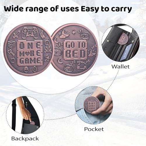 Ultimate Gamer Gift for Men – Double Sided Decision Maker Coin for Boyfriend, Husband &amp; Gamers | Stress-Relieving Gaming Accessories for Birthday, Christmas &amp; Valentines Day, Gamer Stocking Stuffer