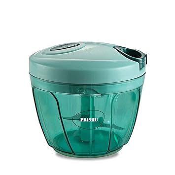 PRISHU Polypropylene Mini Handy and Compact Chopper for Effortlessly Chopping Vegetables and Fruits for Your Kitchen (Chopper, 650 Ml)