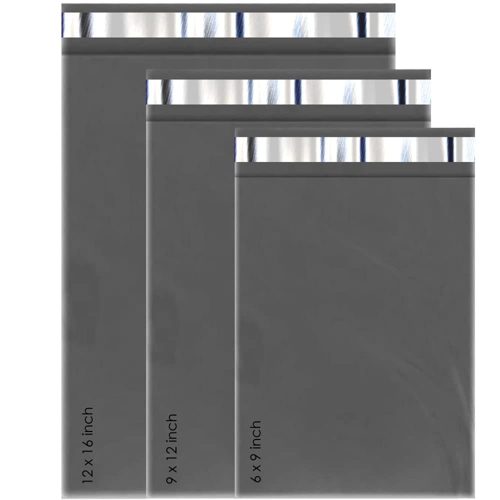 60 Mixed Grey Mailing Poly Postal Self Seal Bags 3 Sizes 20 from Each TECHGEAR Small Medium sizes Mailing Bags Postage Packaging Assorted Mailers Posting Shipping Post Parcels Package Bags