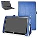 Mama Mouth PU Leather Folio 2-Folding Stand Case Cover for 10.1" HP X2 10 10-p010nr 10-p020nr 10-p092ms Tablet(Only fit HP X2 10 10-p000nr Series,not fit HP Pavilion x2 10 10-n000nr Series),Dark Blue