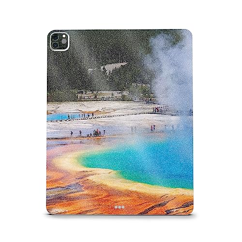 Image of MightySkins Carbon Fiber Skin Compatible with Apple iPad Pro 12.9 inch M2 6th Gen (2022) Full Wrap Kit - Prismatic Spring | Protective Durable Textured Carbon Fiber Finish | Easy to Apply Made in The USA