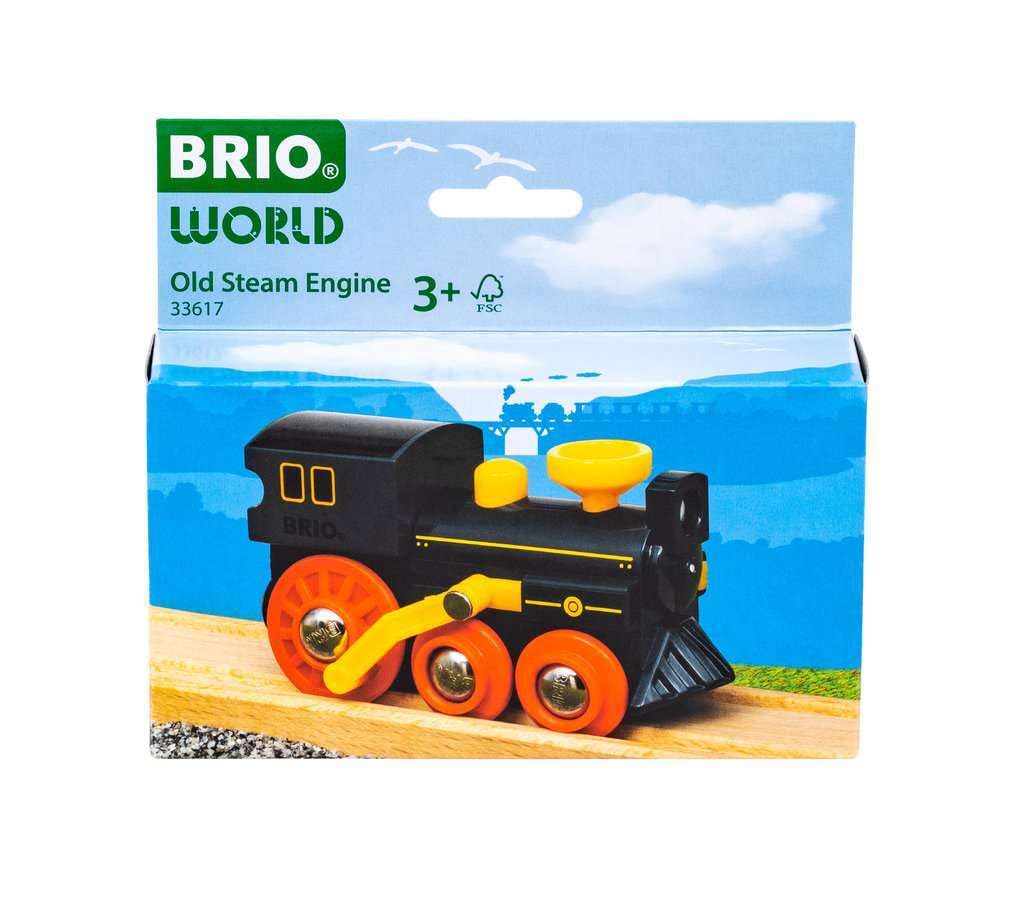 Brio World – Grande Locomotive à Vapeur Far West – Train En Bois Avec Pistes Animées, Dès 3 Ans