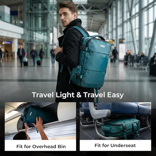 Mochila de compresión al vacío de viaje 40L con compartimento para portátil miniatura 3