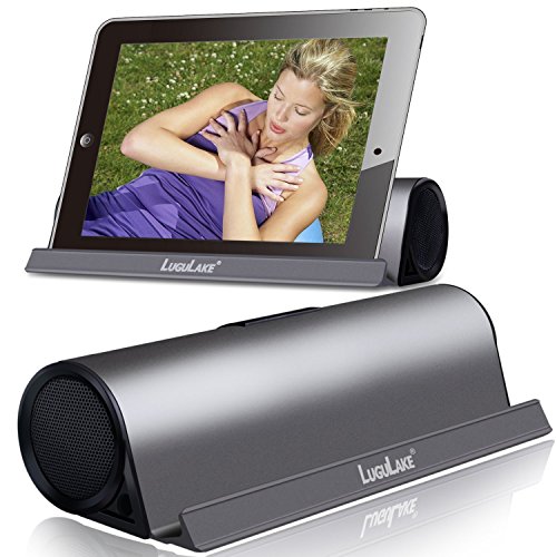 LuguLake 610 Aluminum Portable Bluetooth 4.0 Speaker with Stand Dock, HiFi, 2X 3Watts