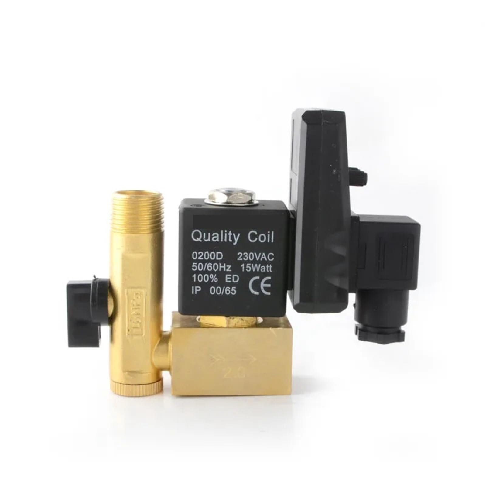 Vanne de purge en laiton SR-D-15 G1/2", électrovanne robuste DC24V