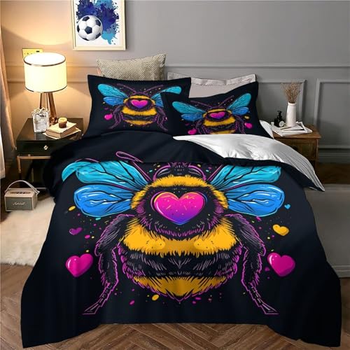 Housse de couette respirante et douce en microfibre anti-plis