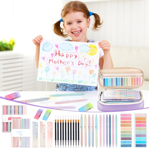 Ensemble de papeterie esthétique violette premium pour écriture soignée - 5