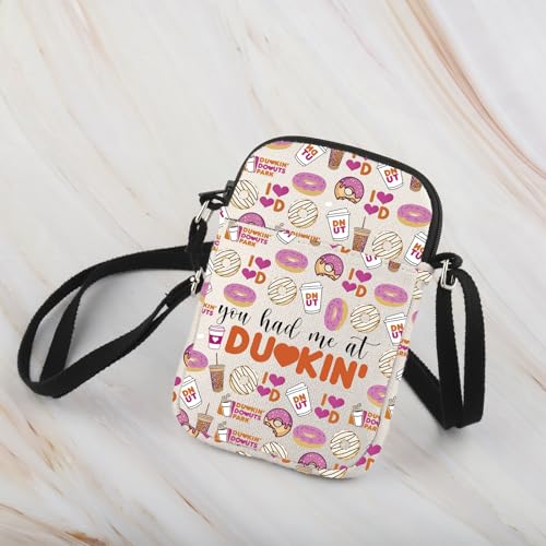 WCGXKO Donuts Lover Gift You Had Me at Crossbody Bag Donut Coffee Gift3