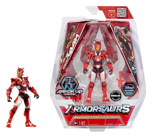 Armorsaurs T-Rex-Pilot Liam Roberts – 9,5 cm große, bewegliche Actionfigur mit austauschbaren Rüstungsteilen und Accessoires für die Verwandlung, geeignet für Kinder ab 6 Jahren