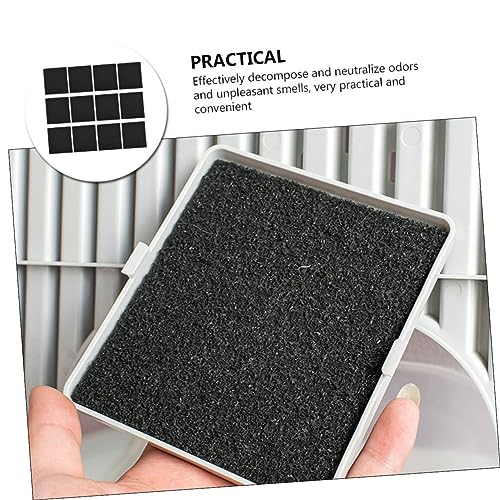 Yardwe 12Pcs Caixa De Filtro De Maca De Gato Suprimentos De Maca De Algodão Almofadas De Filtro De M