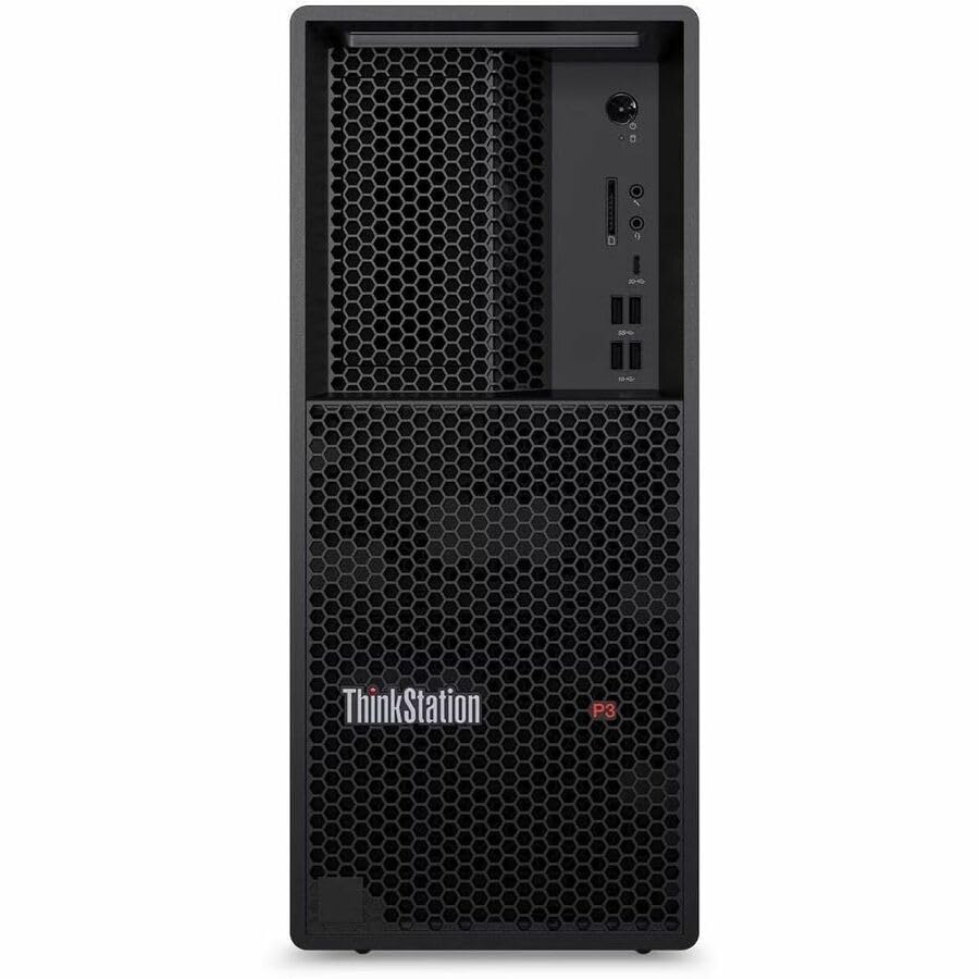 Image of Lenovo ThinkStation P3 Gen 2 30HT005YUS Workstation - 1 x Intel Core Ultra 9 285-64 GB - 1 TB SSD - Tower - Black