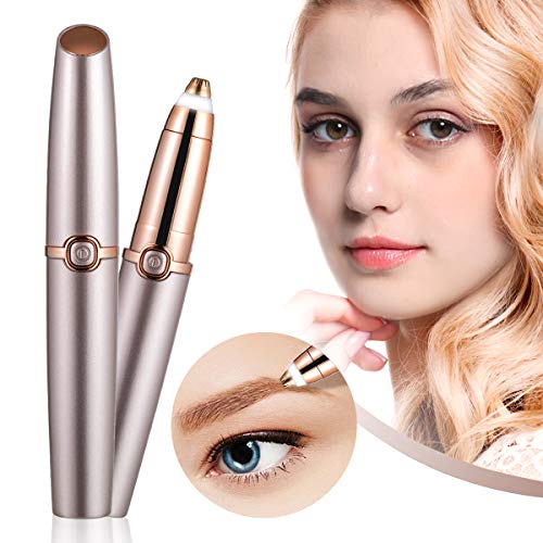 Eyebrow Trimmer Electric Eyebrow Hair trimmer Painless Hair Removal with LED Light