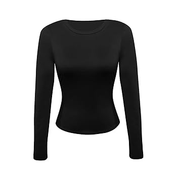 Amazon.com: Plus Size Basic Long Sleeves Tight Shirts for