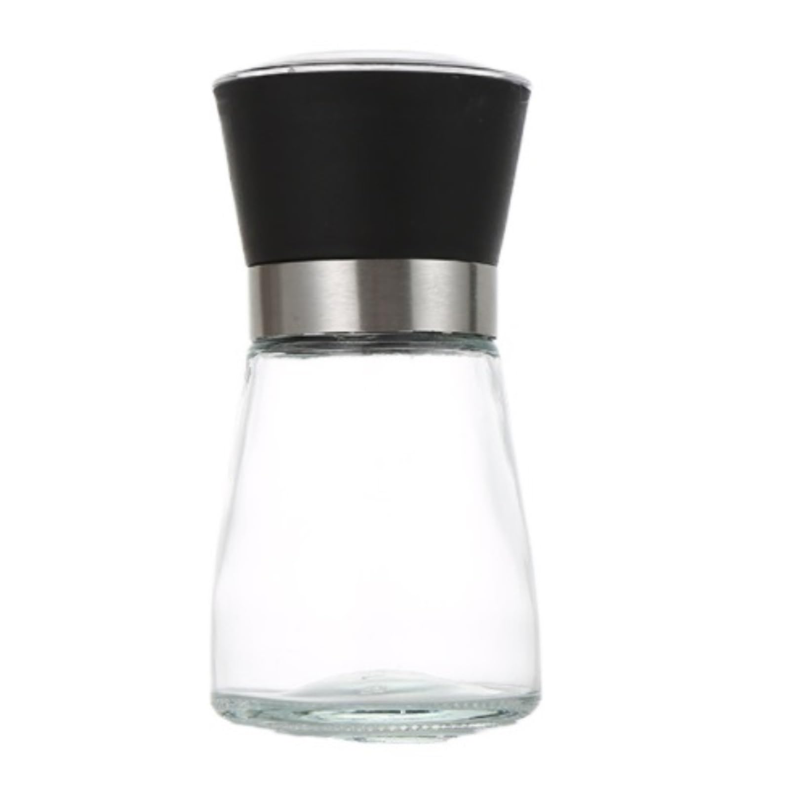 Macinapepe Spezie Macinapepe Manuale con Contenitore for Spezie E Nucleo di Macinazione in Ceramica Utensili da Cucina(Black)