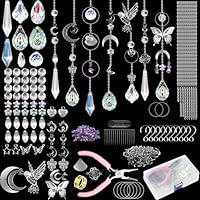 438 pcs Sun Catcher DIY Kit for Adults, Crystals Suncatchers Making Crafts Prism Hanging Decorative Rainbow Maker for Windows Garden Home Decor