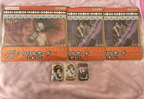 シャーマンキング アクリルボード 缶バッジ 6点セット