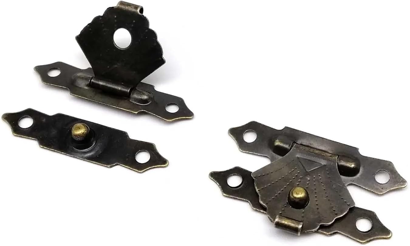 Wooden Case Hasp Latch Toggle Closure 12Pcs(A 30x19mm)